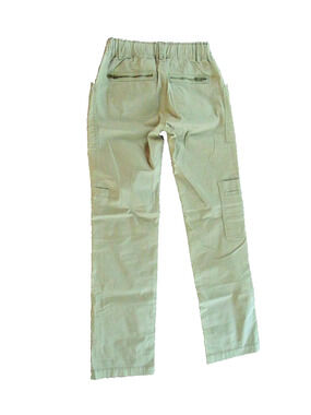 New Vtg Pure DKNY Cargo Utility Pants Khaki Straight Leg Pockets Women's 2